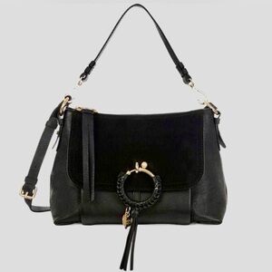 See by Chloe’ Black Leather Shoulder Tote Bag Purse